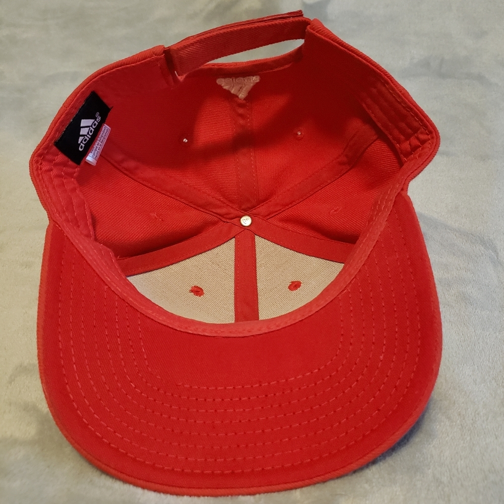 Adidas Chicago Bulls NBA Structured Adjustable Red Snapback Cap 100% Cotton - Picture 8 of 16